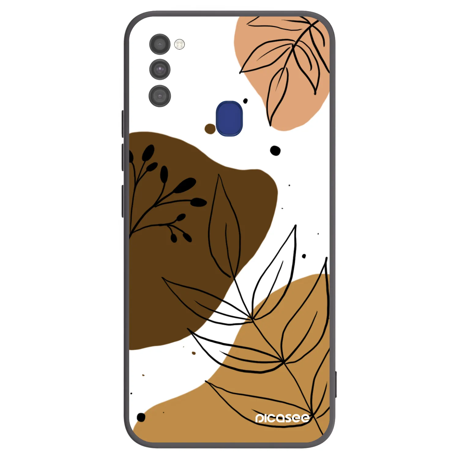 Picasee fekete szilikon tok az alábbi mobiltelefonokra Samsung Galaxy M21 M215F - Boho style