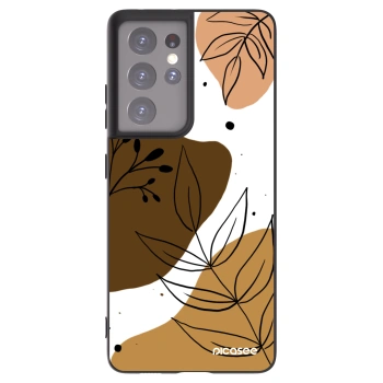 Picasee fekete szilikon tok az alábbi mobiltelefonokra Samsung Galaxy S21 Ultra 5G G998B - Boho style