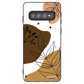 Picasee fekete szilikon tok az alábbi mobiltelefonokra Samsung Galaxy S10 G973 - Boho style