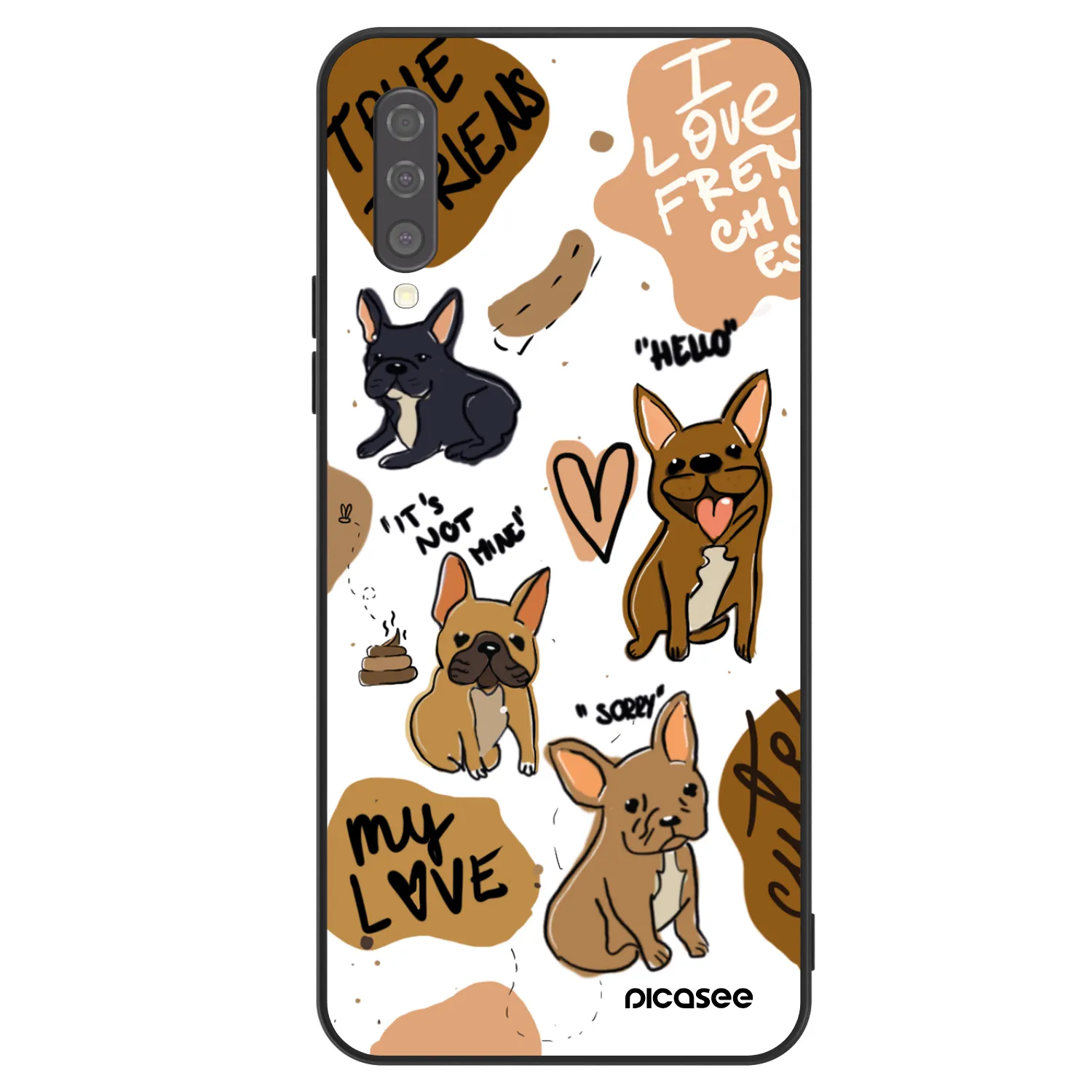 Picasee ULTIMATE CASE Samsung Galaxy A50 A505F - készülékre - Frenchies