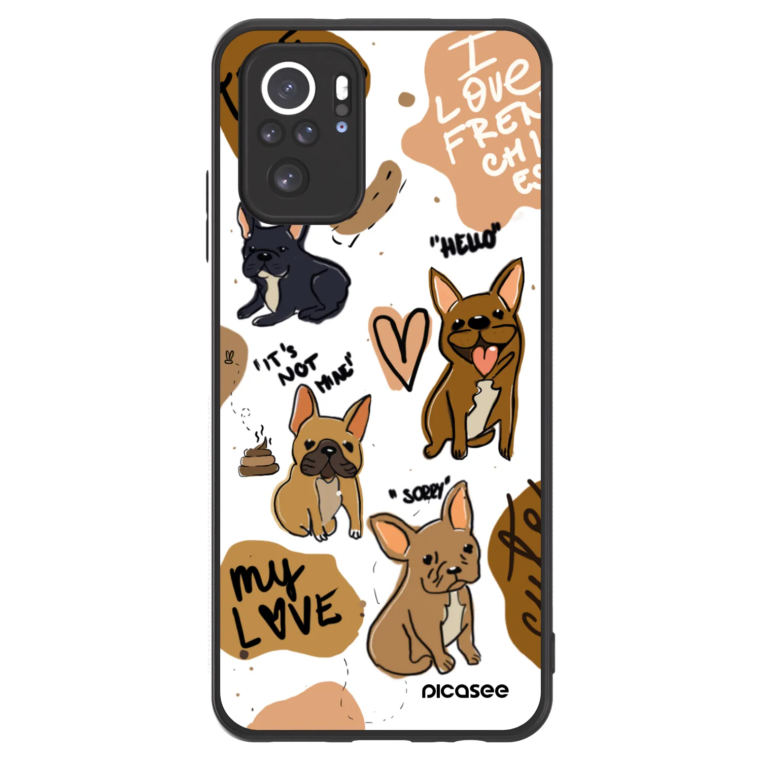 Picasee ULTIMATE CASE Xiaomi Redmi Note 10 - készülékre - Frenchies