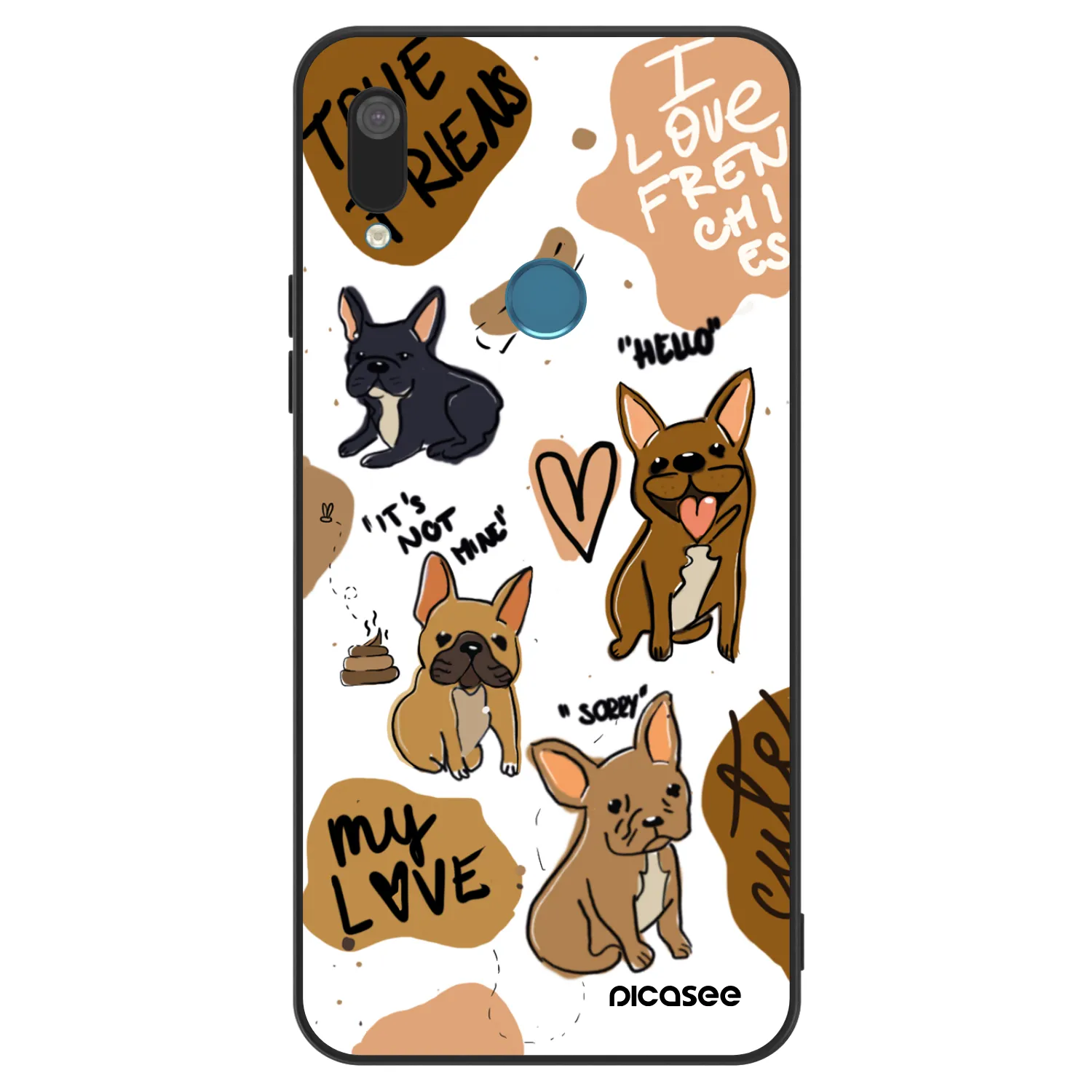 Picasee ULTIMATE CASE Huawei Y7 2019 - készülékre - Frenchies