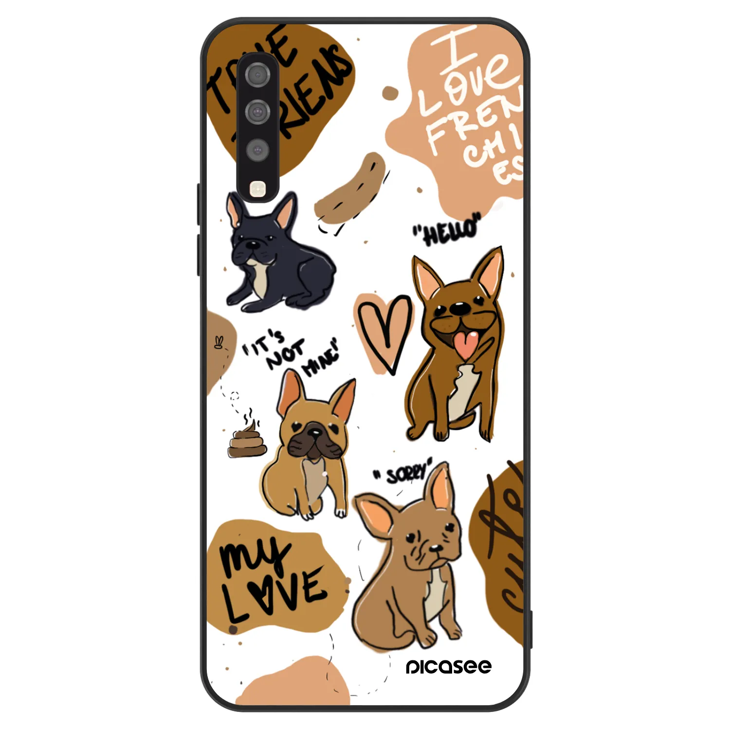 Picasee ULTIMATE CASE Samsung Galaxy A70 A705F - készülékre - Frenchies