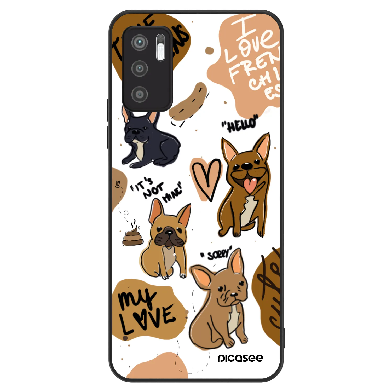 Picasee ULTIMATE CASE Xiaomi Redmi Note 10 5G - készülékre - Frenchies