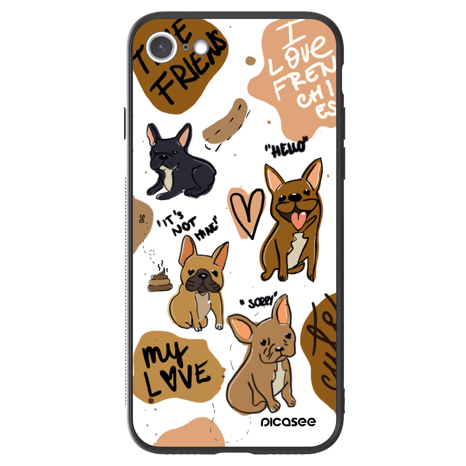 Picasee ULTIMATE CASE Apple iPhone SE 2020 - készülékre - Frenchies