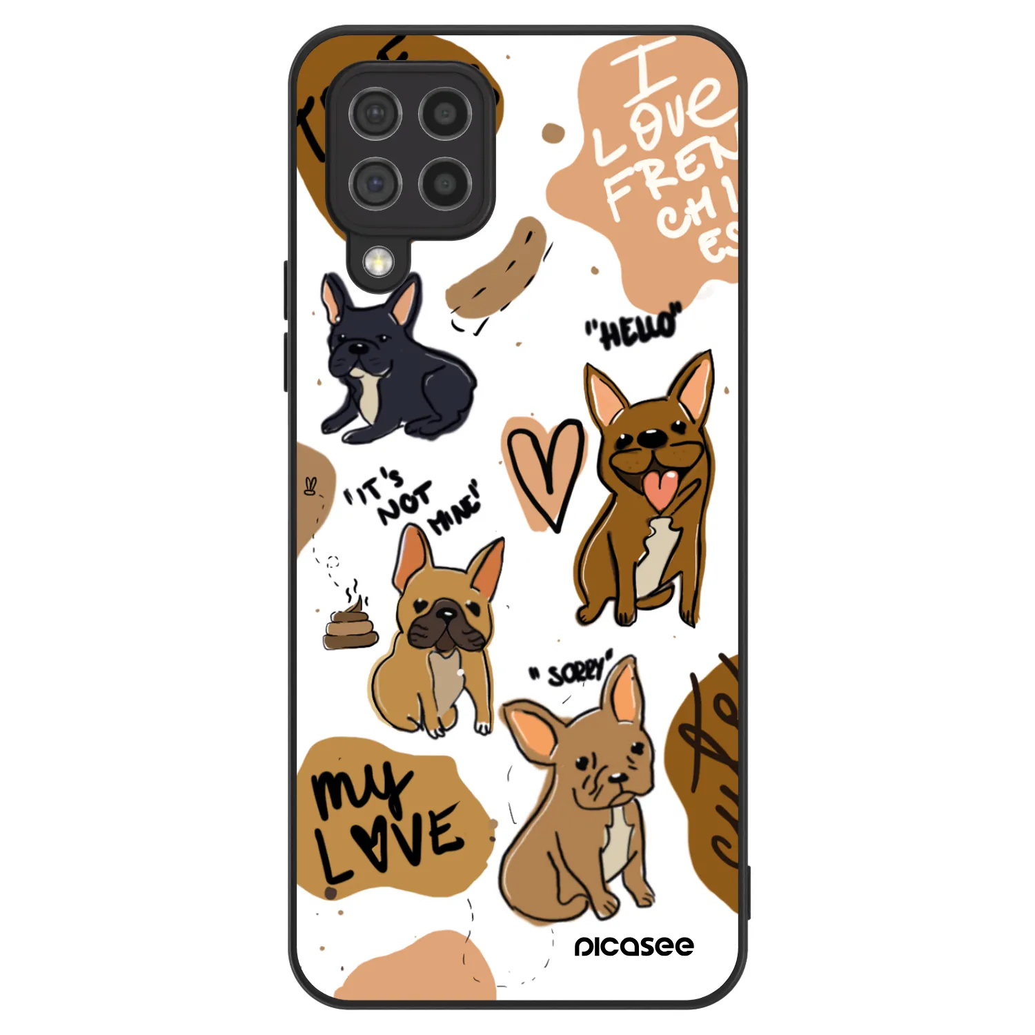Picasee ULTIMATE CASE Samsung Galaxy A22 A225F 4G - készülékre - Frenchies