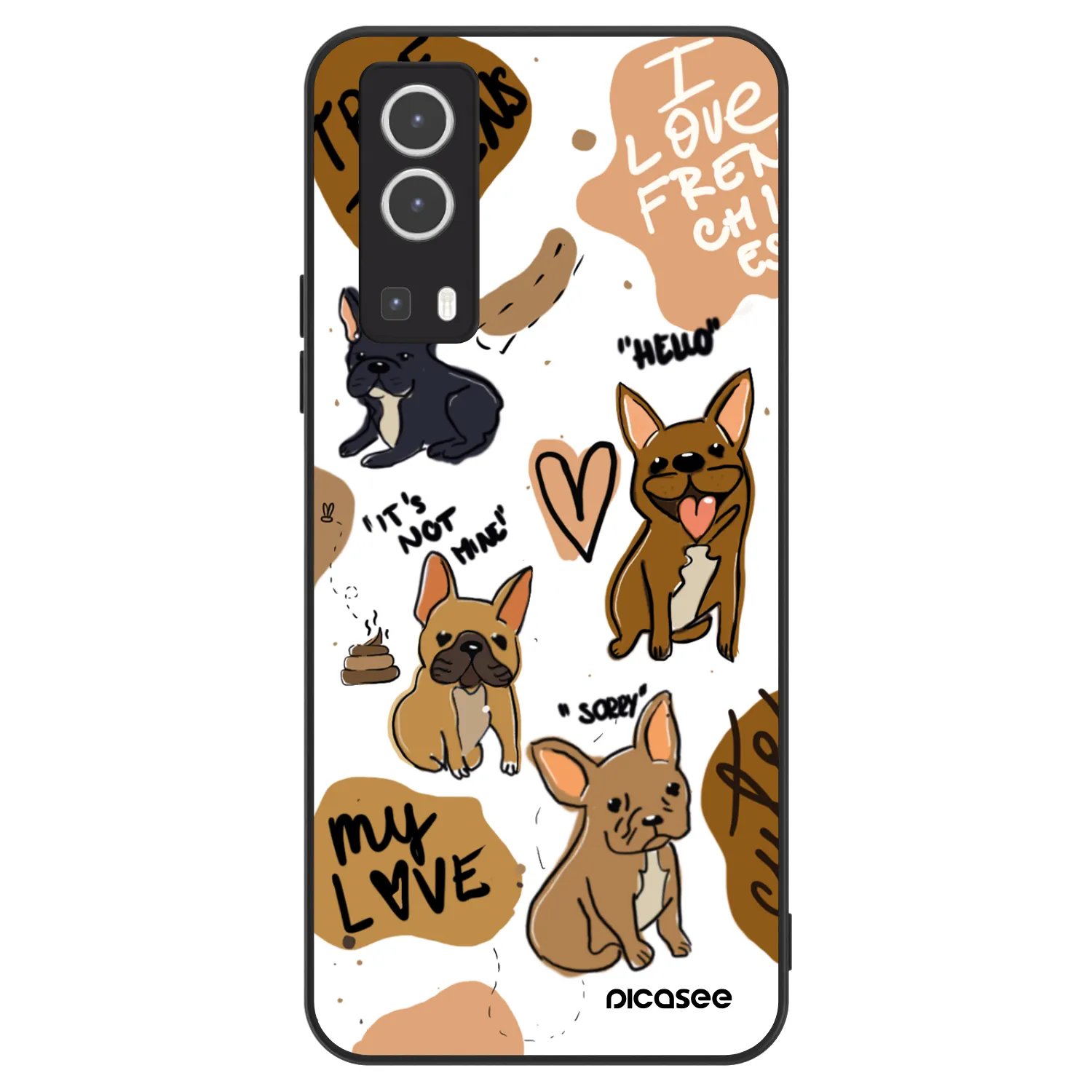 Picasee ULTIMATE CASE Vivo Y72 5G - készülékre - Frenchies