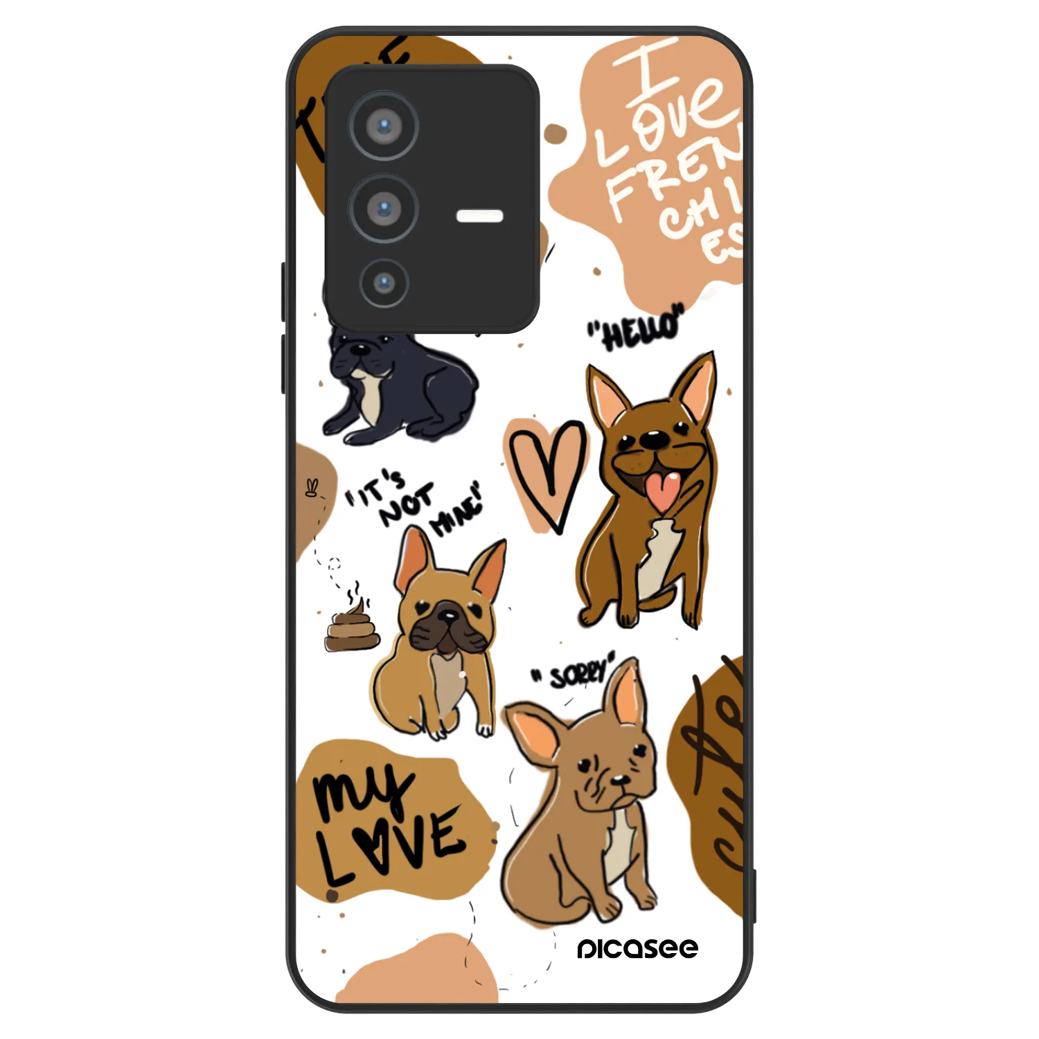 Picasee ULTIMATE CASE Vivo V23 5G - készülékre - Frenchies