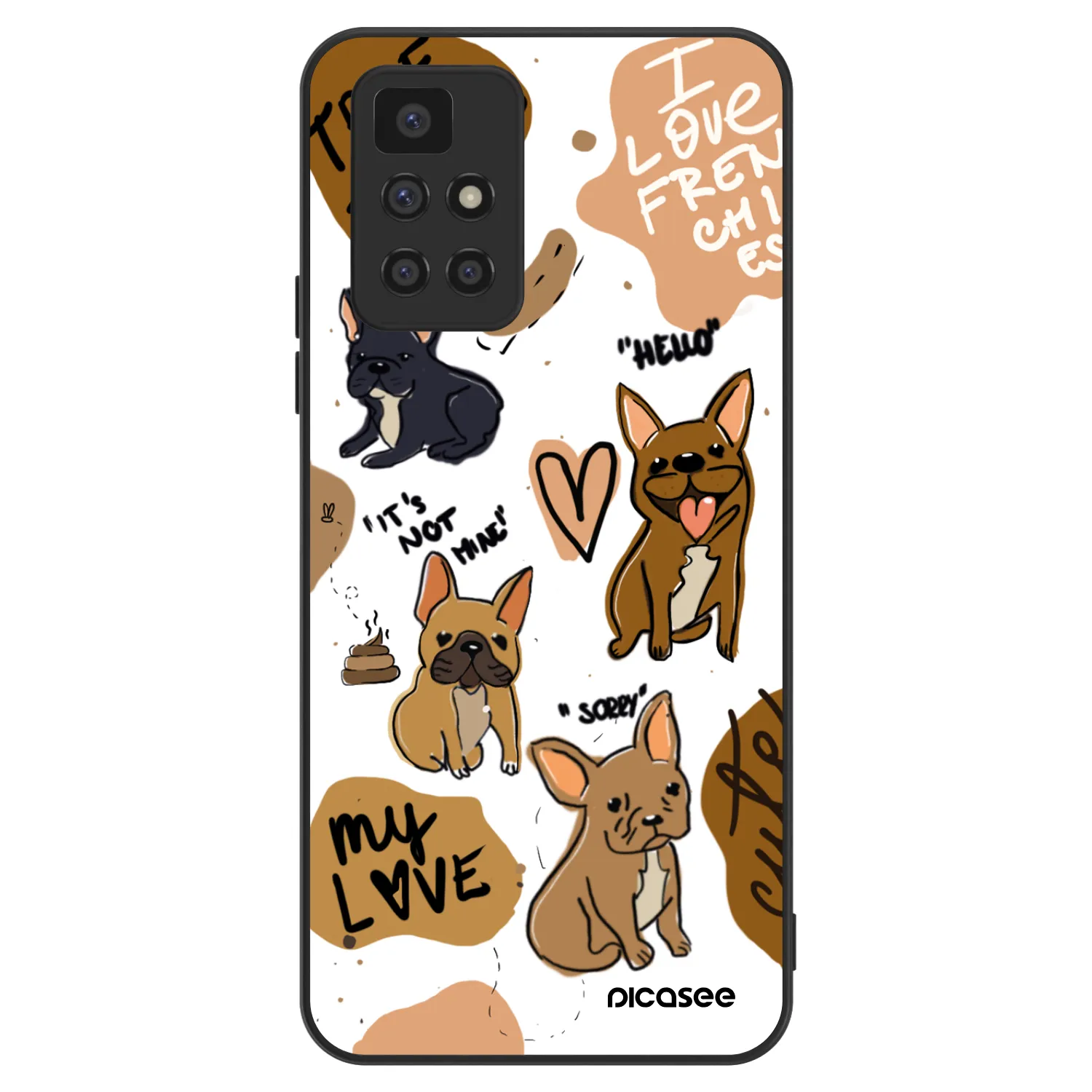 Picasee ULTIMATE CASE Xiaomi Redmi 10 (2022) - készülékre - Frenchies