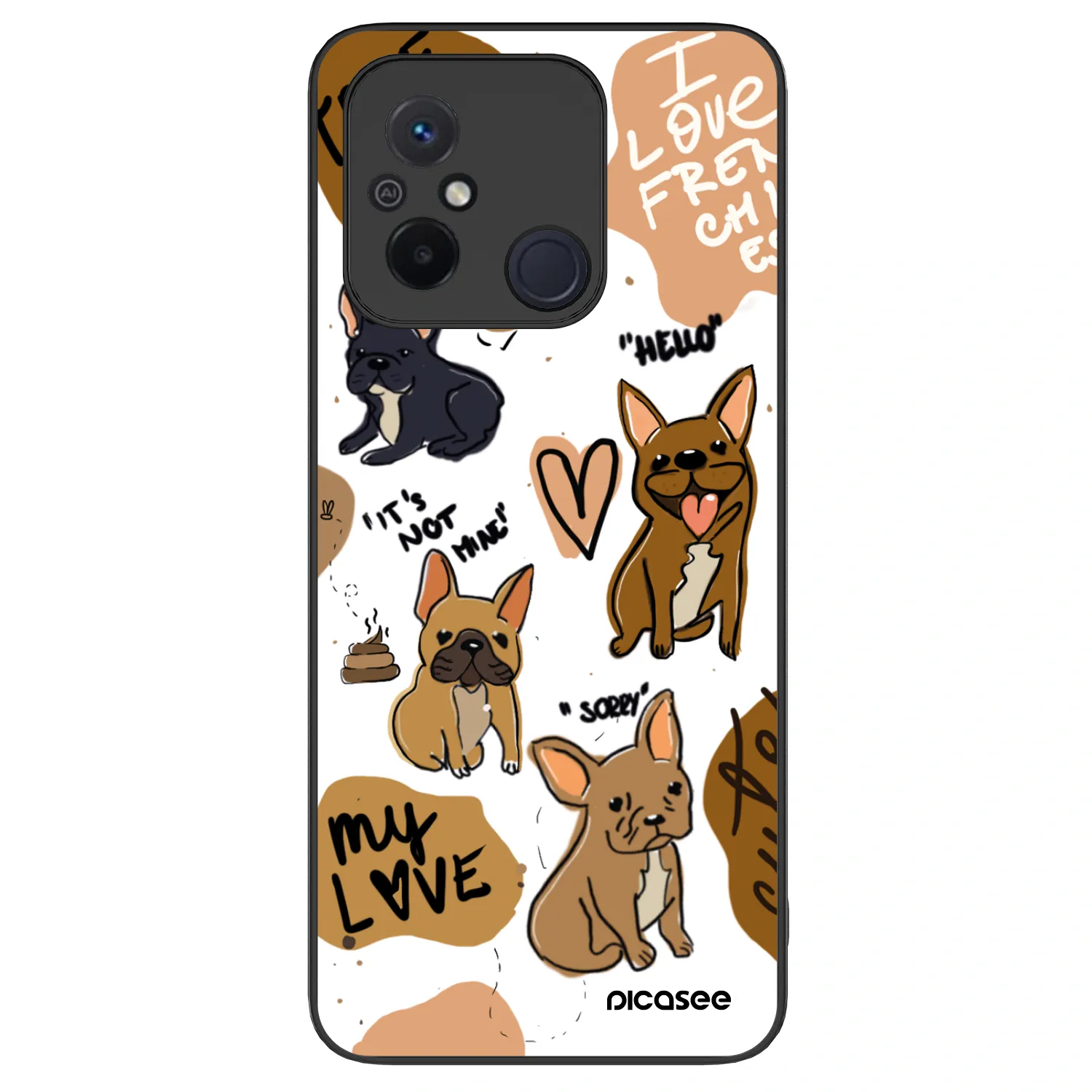 Picasee ULTIMATE CASE Xiaomi Redmi 12C - készülékre - Frenchies