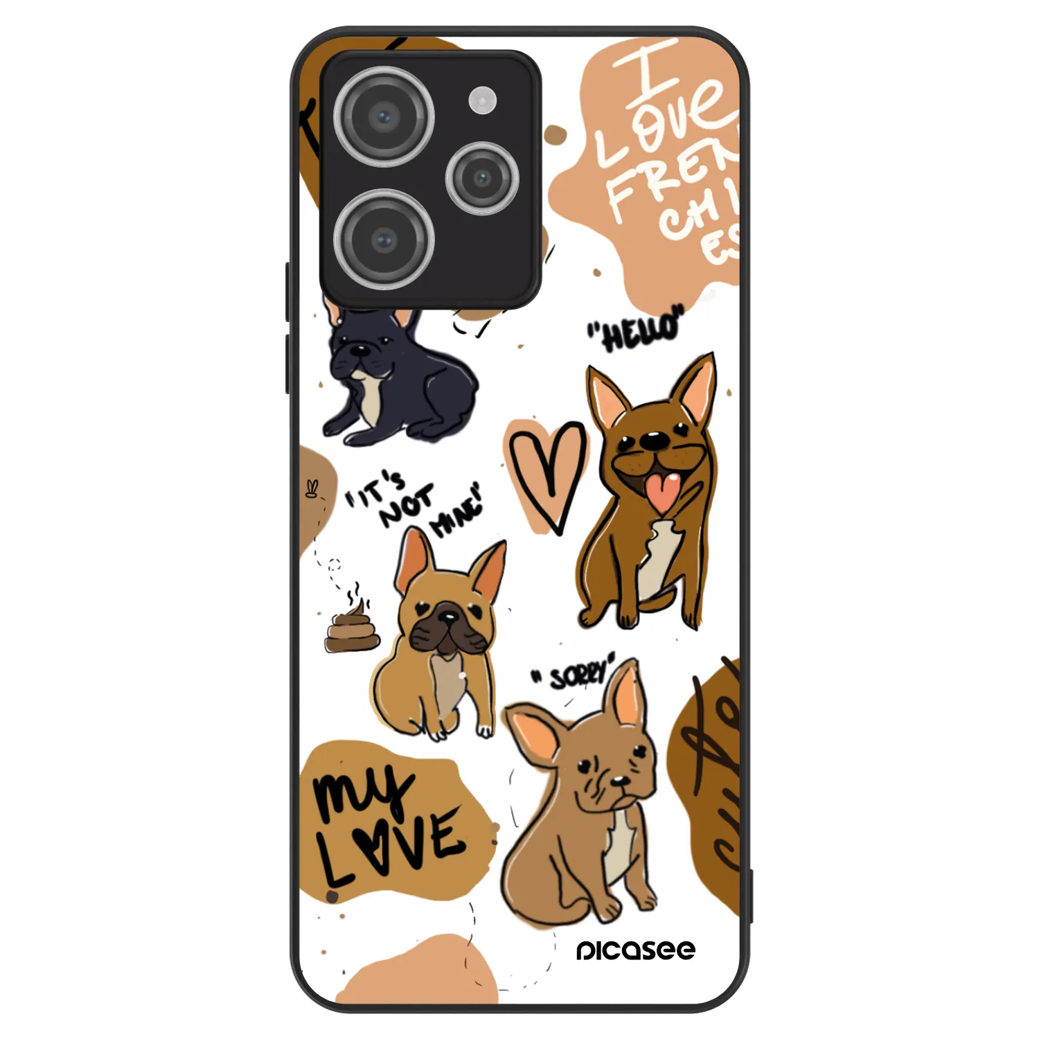 Picasee ULTIMATE CASE Xiaomi Redmi 12 4G - készülékre - Frenchies