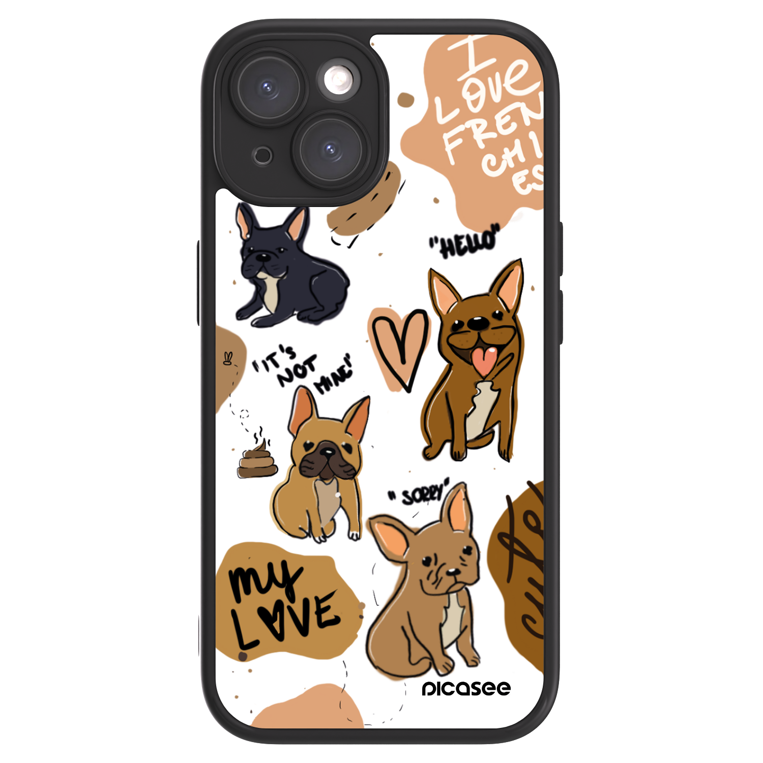Picasee ULTIMATE CASE Apple iPhone 15 - készülékre - Frenchies