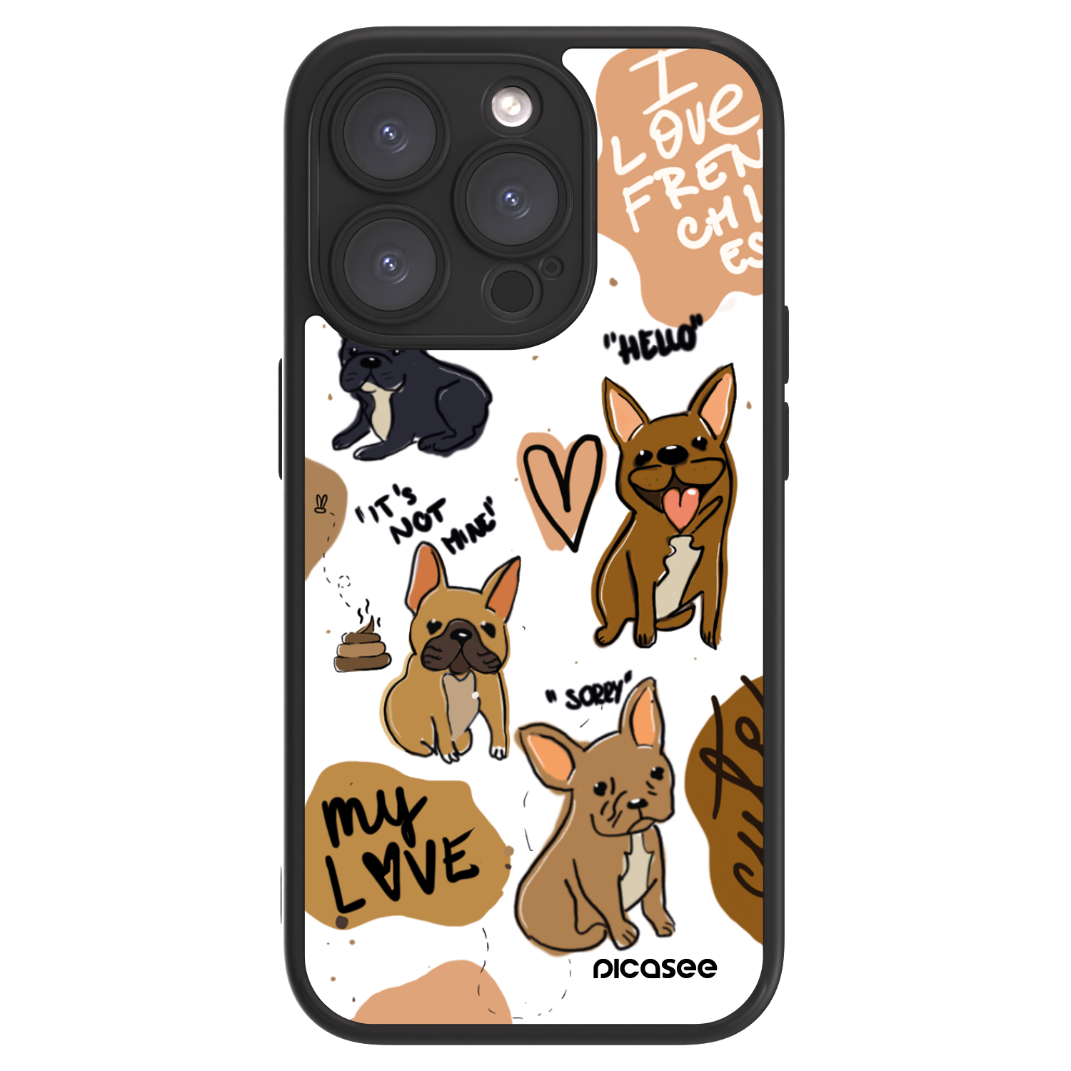 Picasee ULTIMATE CASE Apple iPhone 15 Pro - készülékre - Frenchies