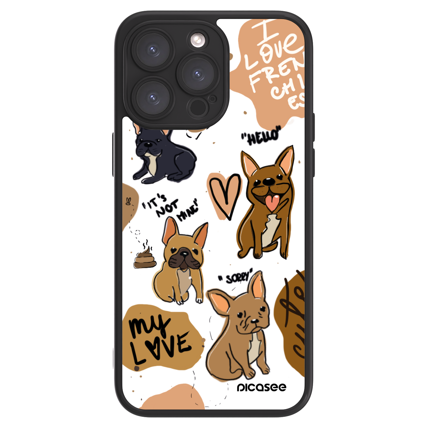 Picasee ULTIMATE CASE Apple iPhone 15 Pro Max - készülékre - Frenchies
