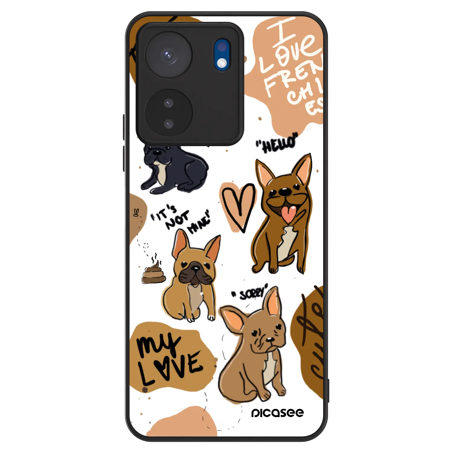 Picasee ULTIMATE CASE Xiaomi Redmi 13C 4G - készülékre - Frenchies