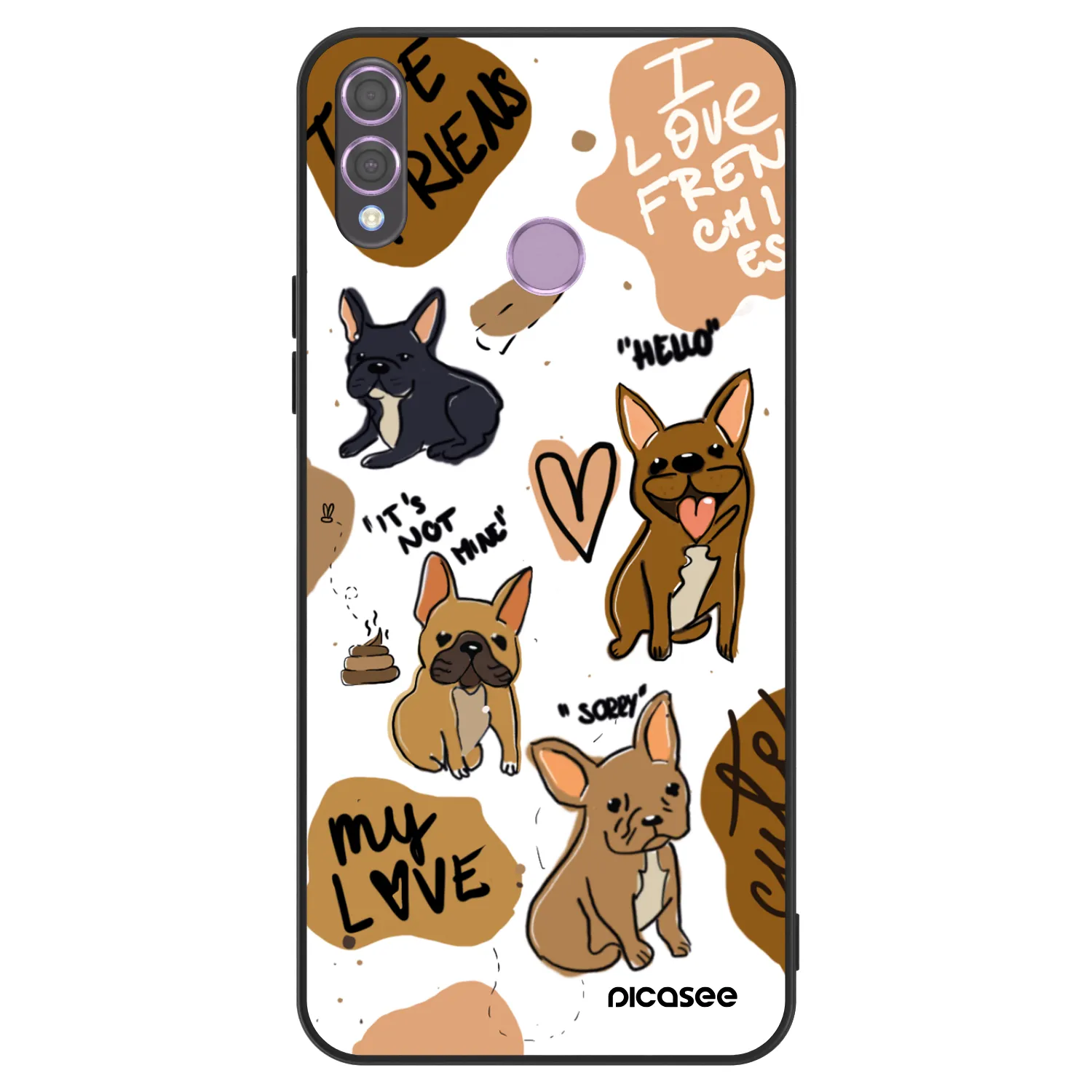 Picasee ULTIMATE CASE Honor 8X - készülékre - Frenchies