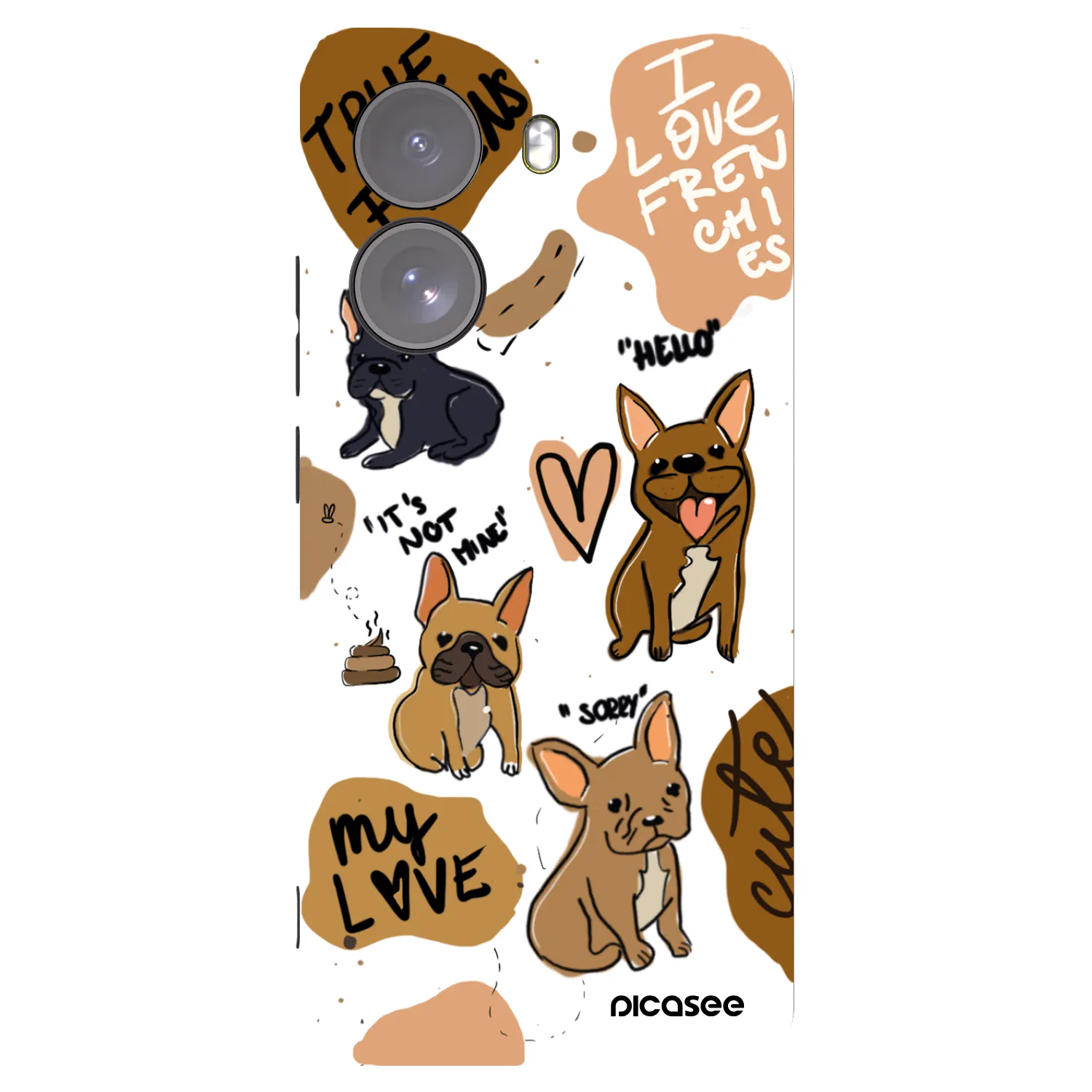 Picasee fekete szilikon tok az alábbi mobiltelefonokra Xiaomi Poco X7 - Frenchies