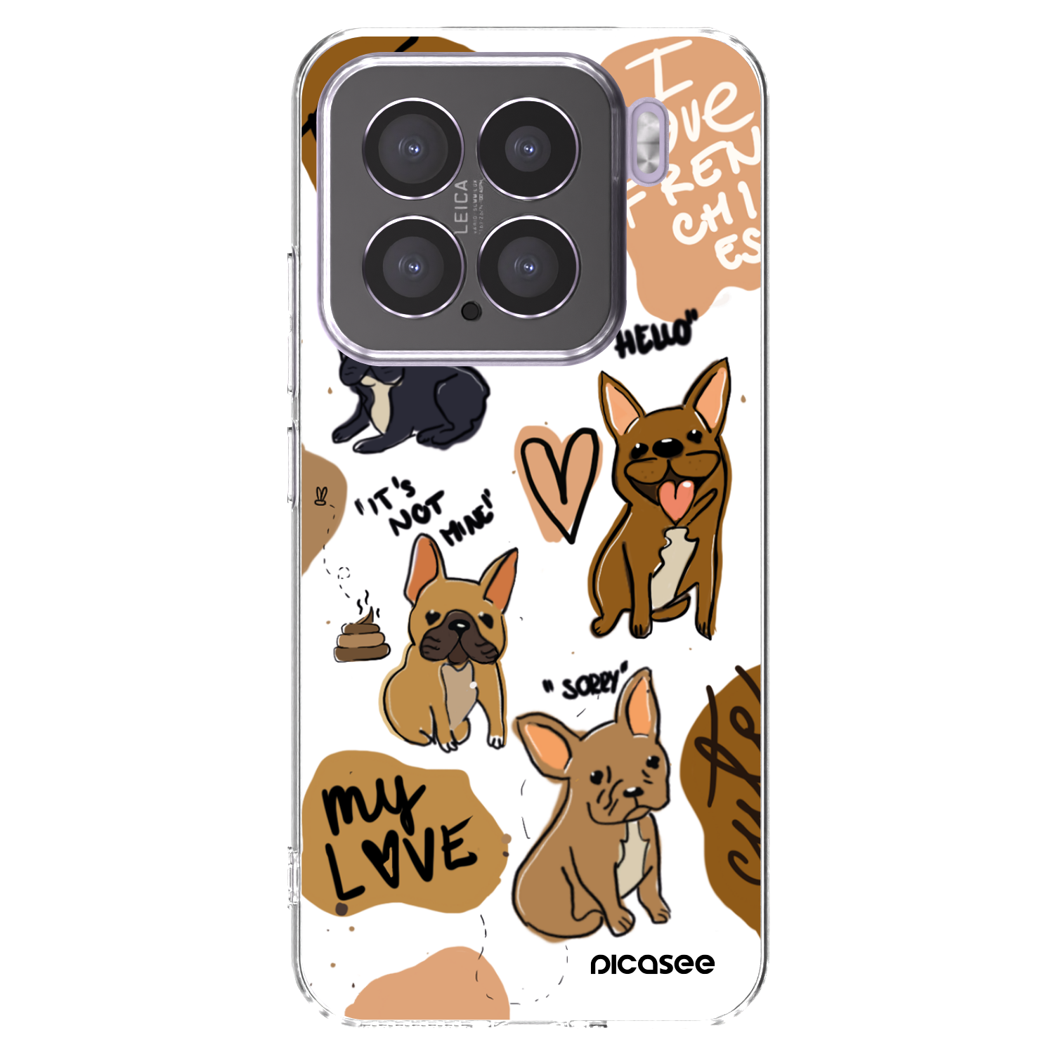 Picasee átlátszó szilikon tok az alábbi mobiltelefonokra Xiaomi 15 - Frenchies