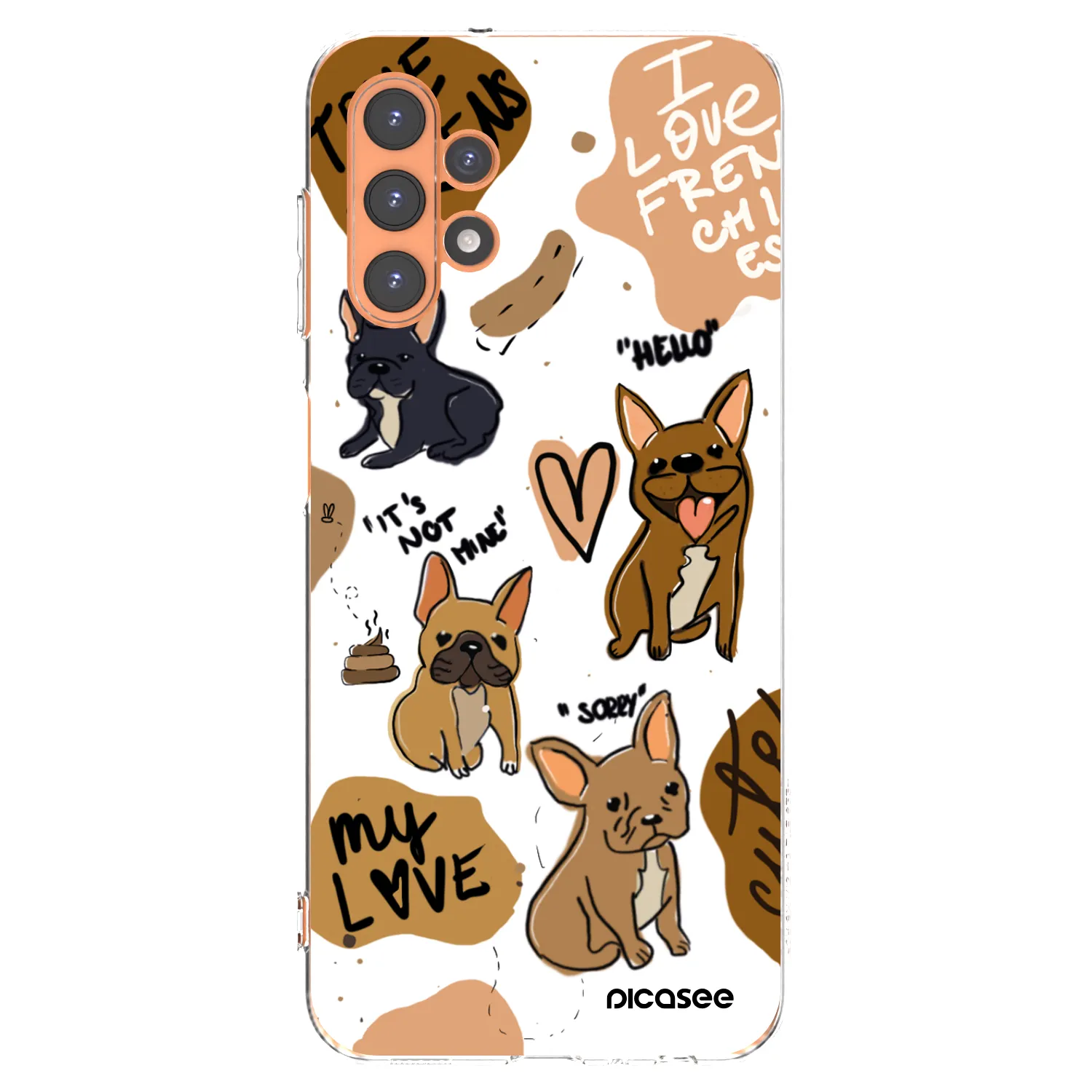 Picasee átlátszó szilikon tok az alábbi mobiltelefonokra Samsung Galaxy A13 5G - Frenchies