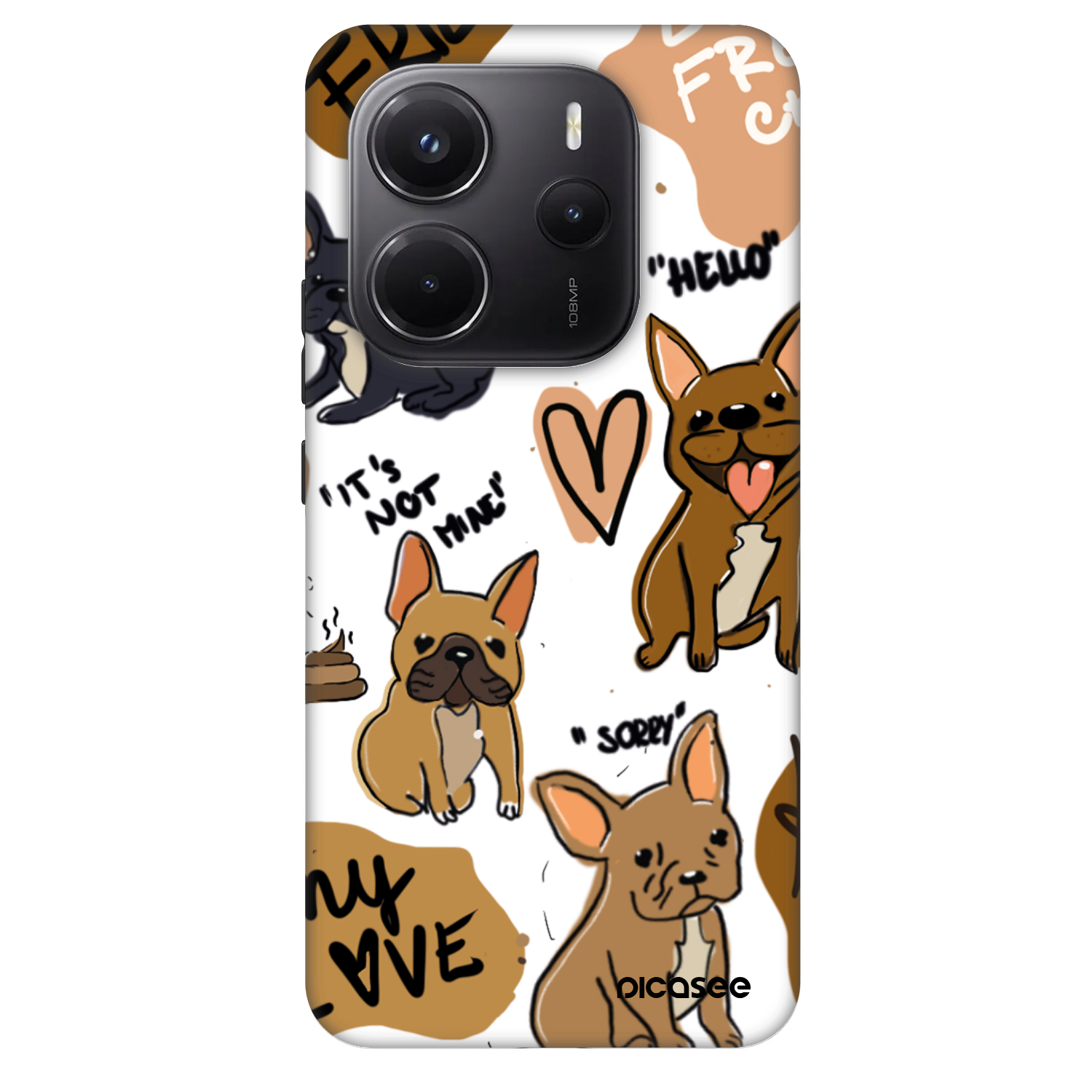Picasee Fashion Case Xiaomi Redmi Note 14 5G - Frenchies