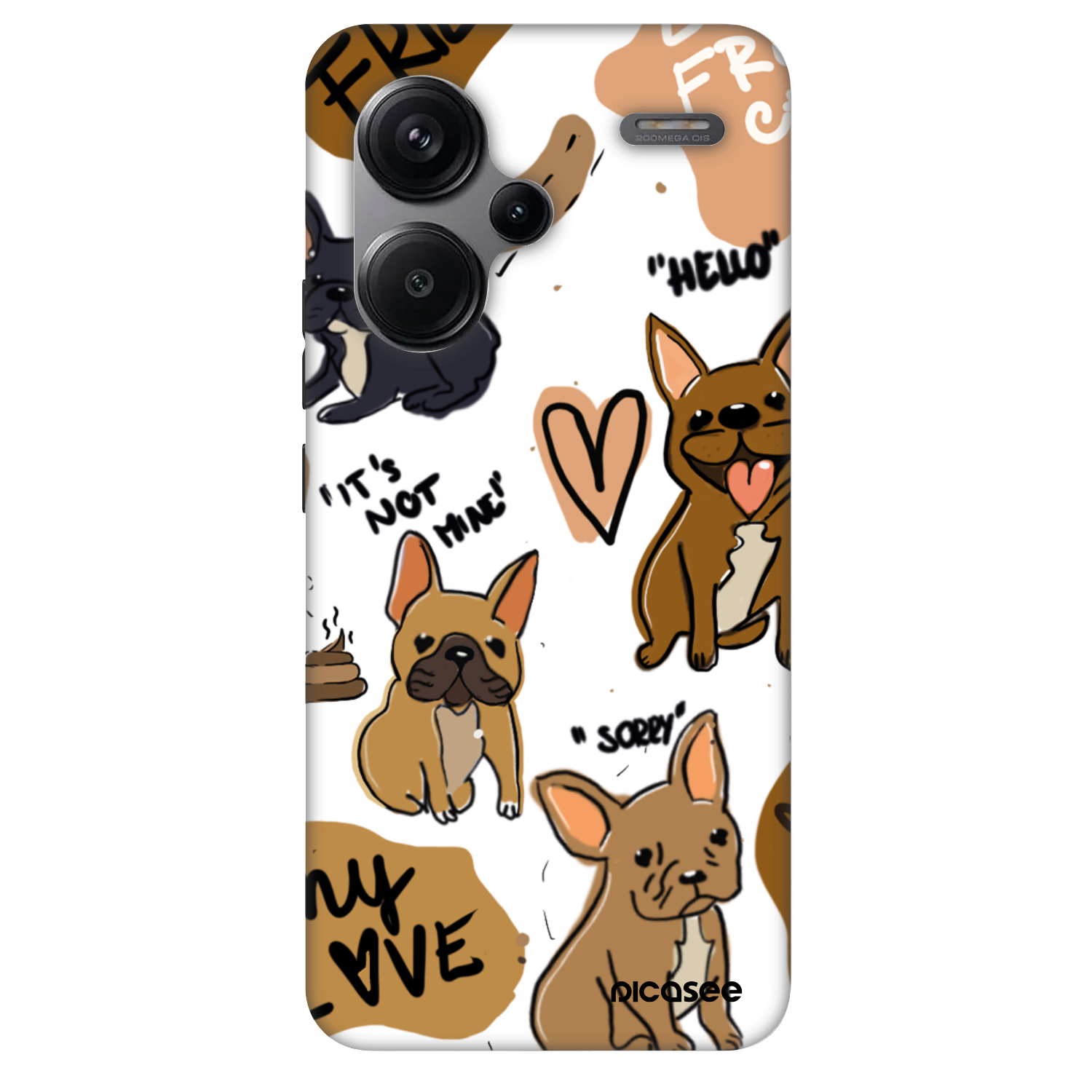 Picasee Fashion Case Xiaomi Redmi Note 13 Pro+ 5G - Frenchies