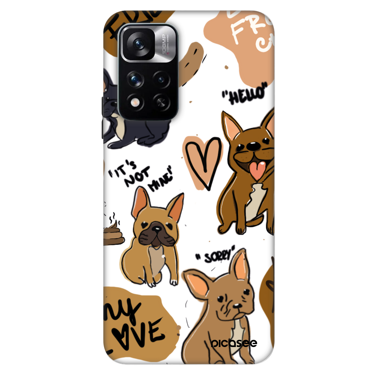 Picasee Fashion Case Xiaomi Redmi Note 11 Pro 5G - Frenchies