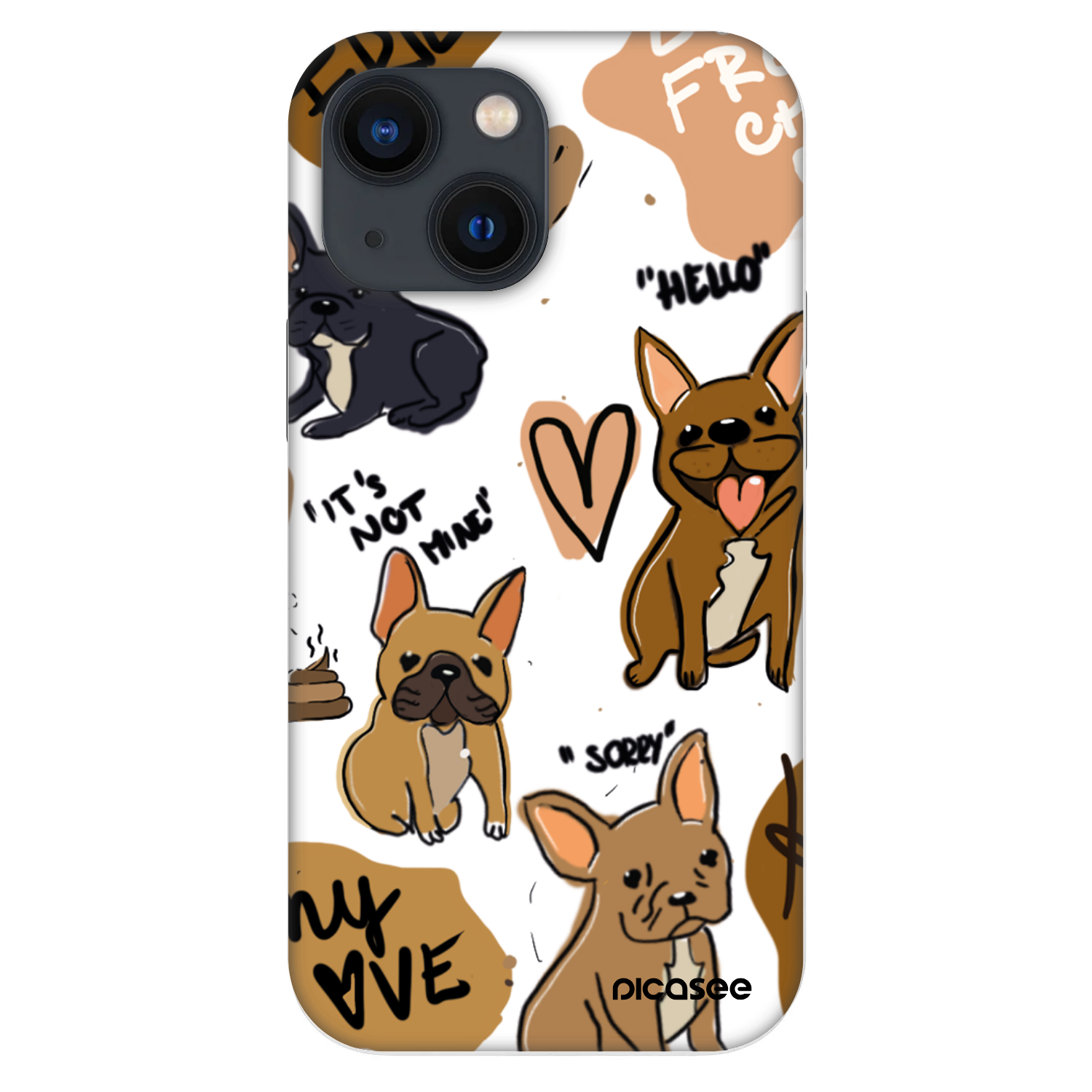 Picasee Fashion Case Apple iPhone 13 mini - Frenchies