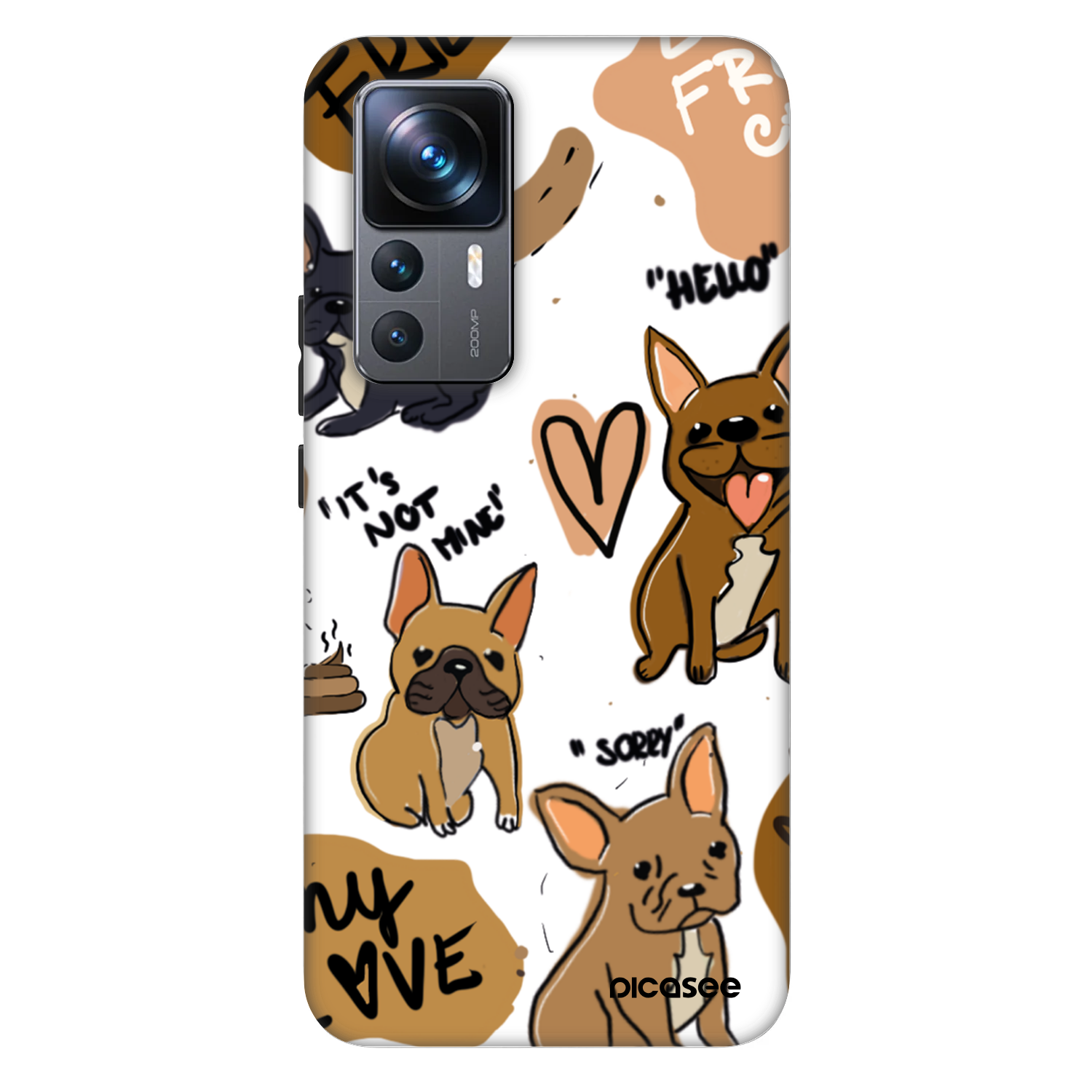Picasee Fashion Case Xiaomi 12T Pro - Frenchies