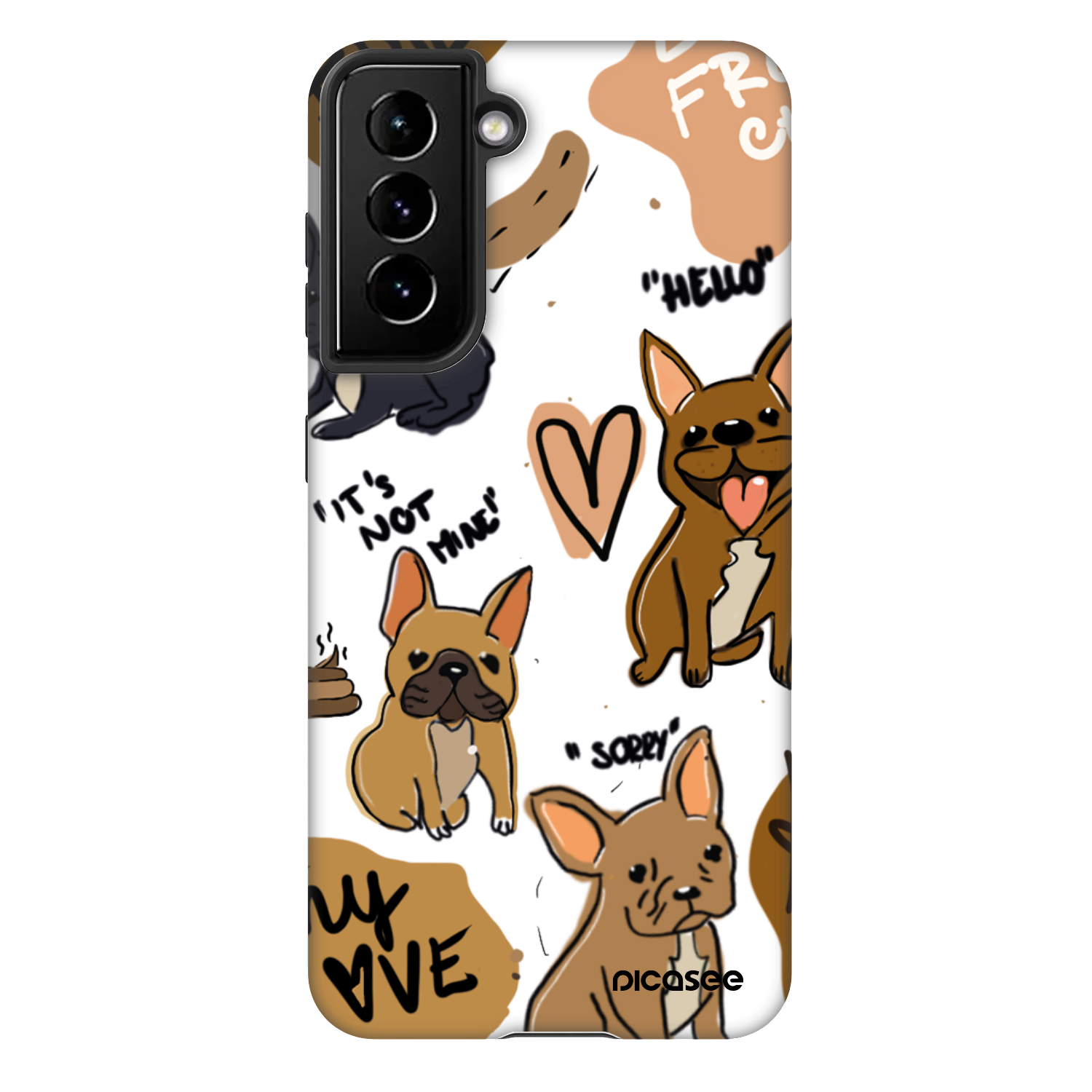 Picasee Fashion Case Samsung Galaxy S21 5G G991B - Frenchies