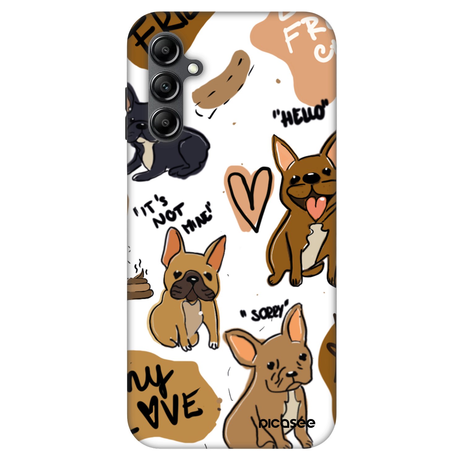 Picasee Fashion Case Samsung Galaxy A14 4G A145R - Frenchies