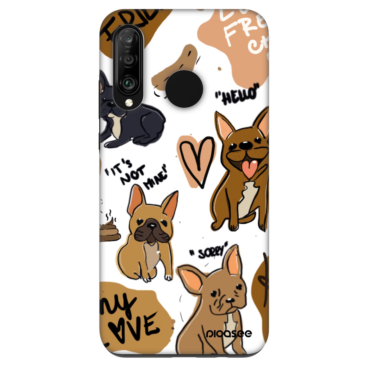 Picasee Fashion Case Huawei P30 Lite - Frenchies