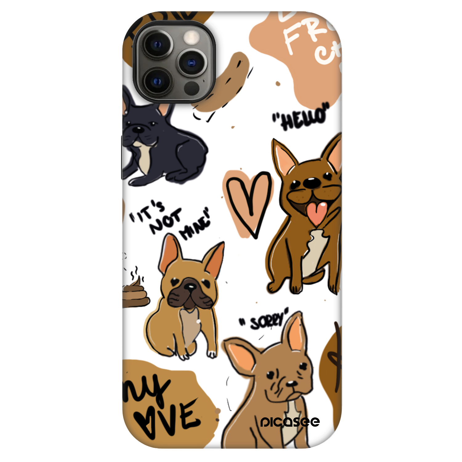 Picasee Fashion Case MagSafe Apple iPhone 12 Pro Max - Frenchies