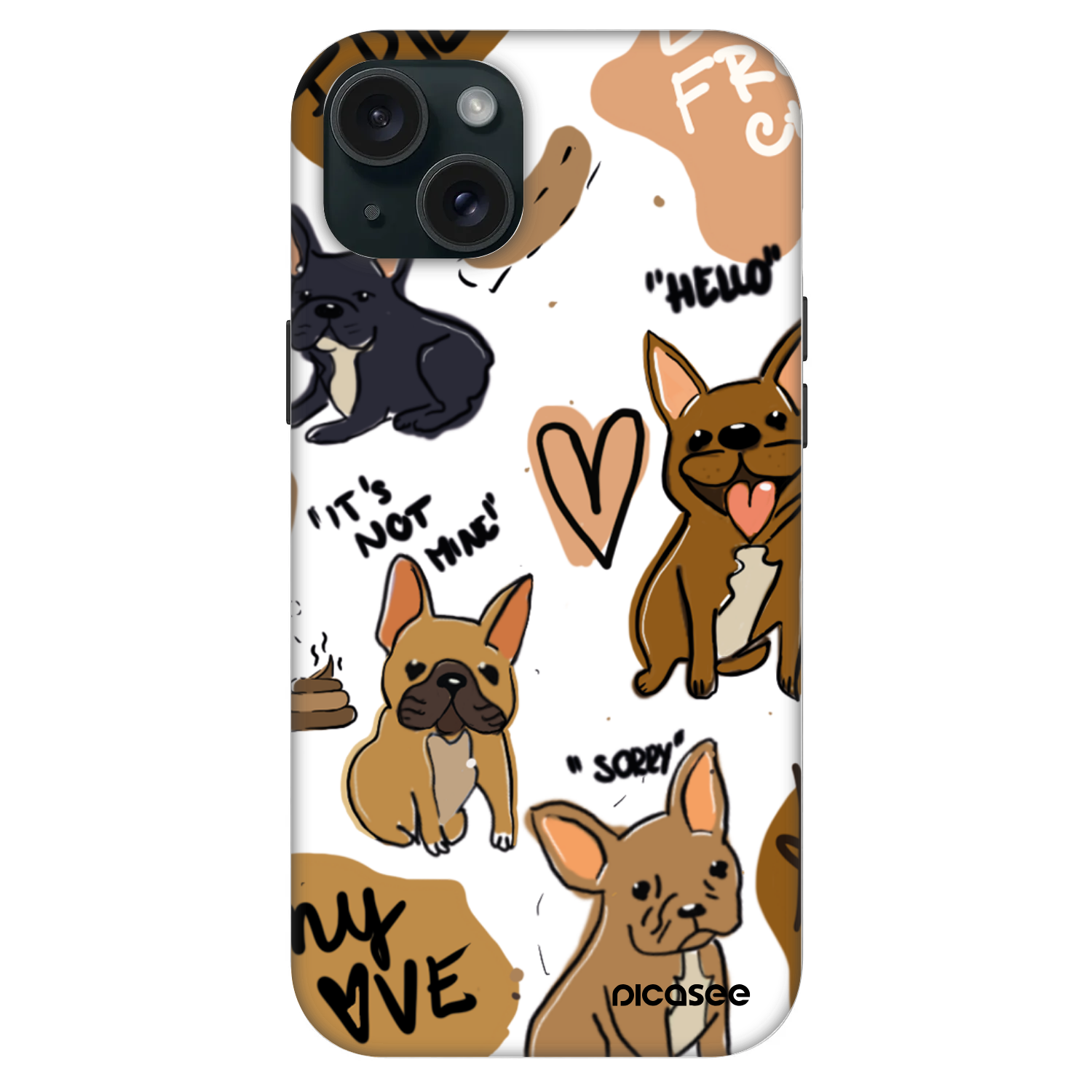 Picasee Fashion Case MagSafe Apple iPhone 15 Plus - Frenchies
