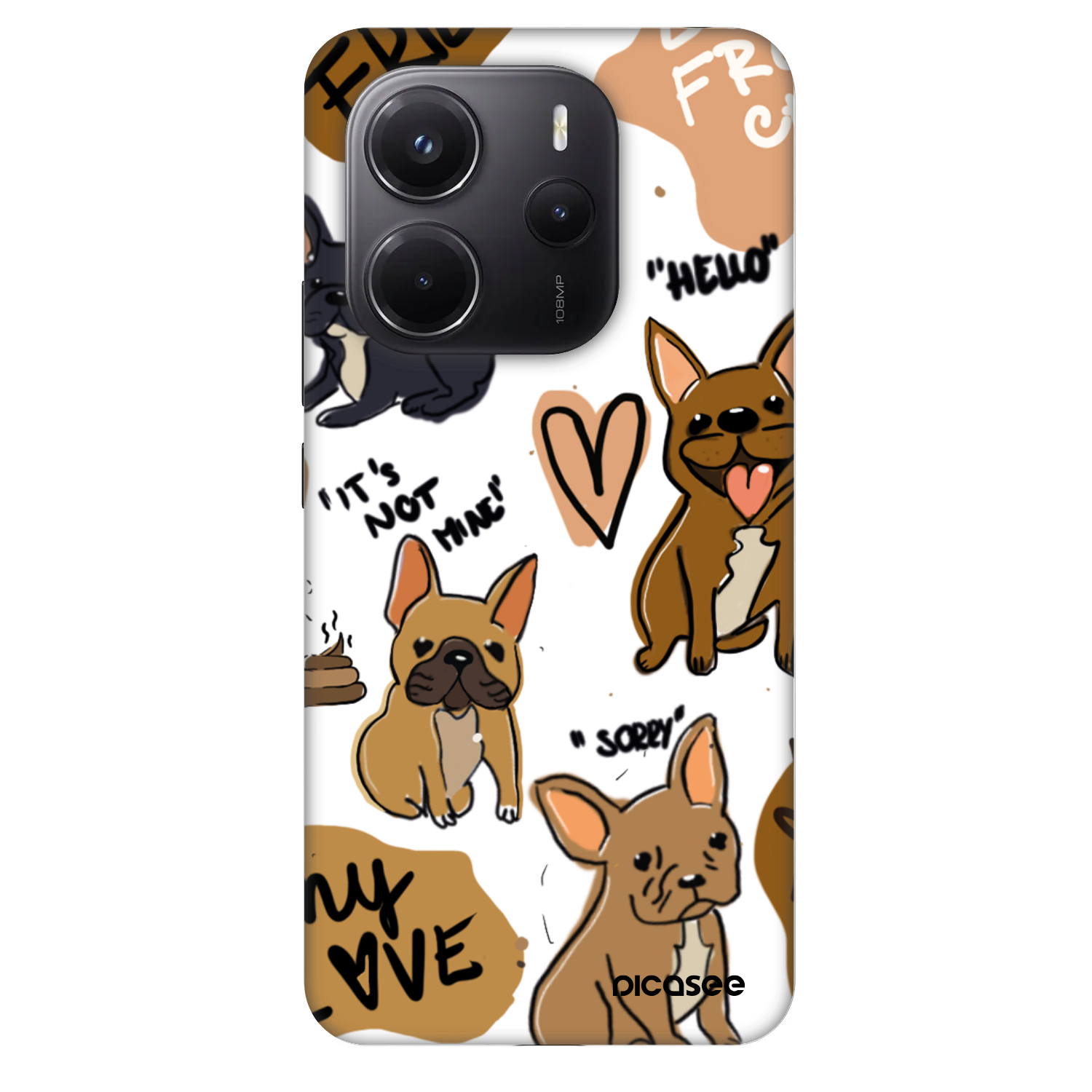 Picasee Fashion Case Xiaomi Redmi Note 14 4G - Frenchies