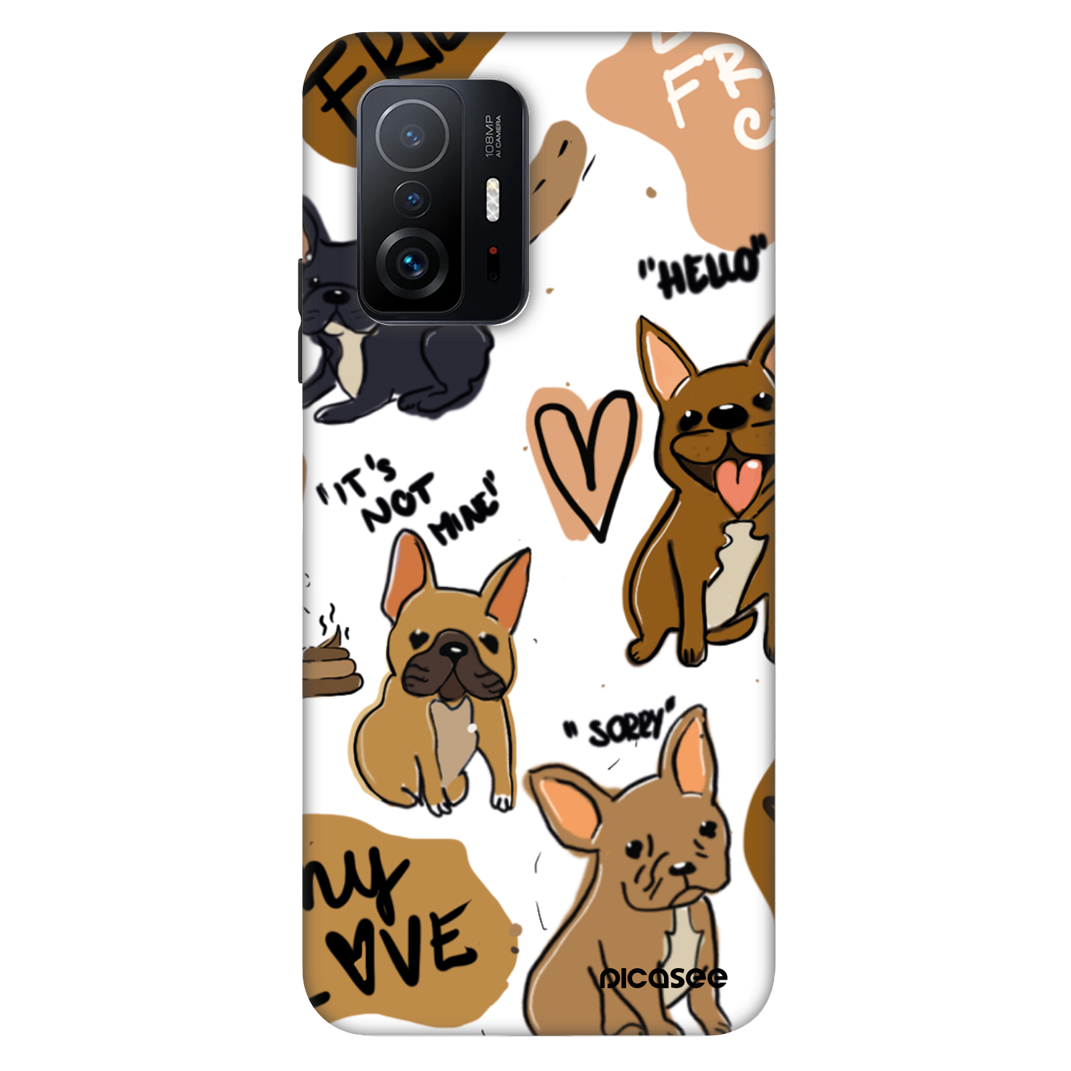 Picasee Fashion Case Xiaomi 11T - Frenchies