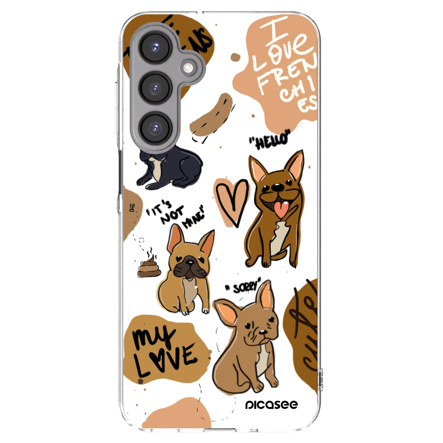 Picasee átlátszó szilikon tok az alábbi mobiltelefonokra Samsung Galaxy A16 4G - Frenchies