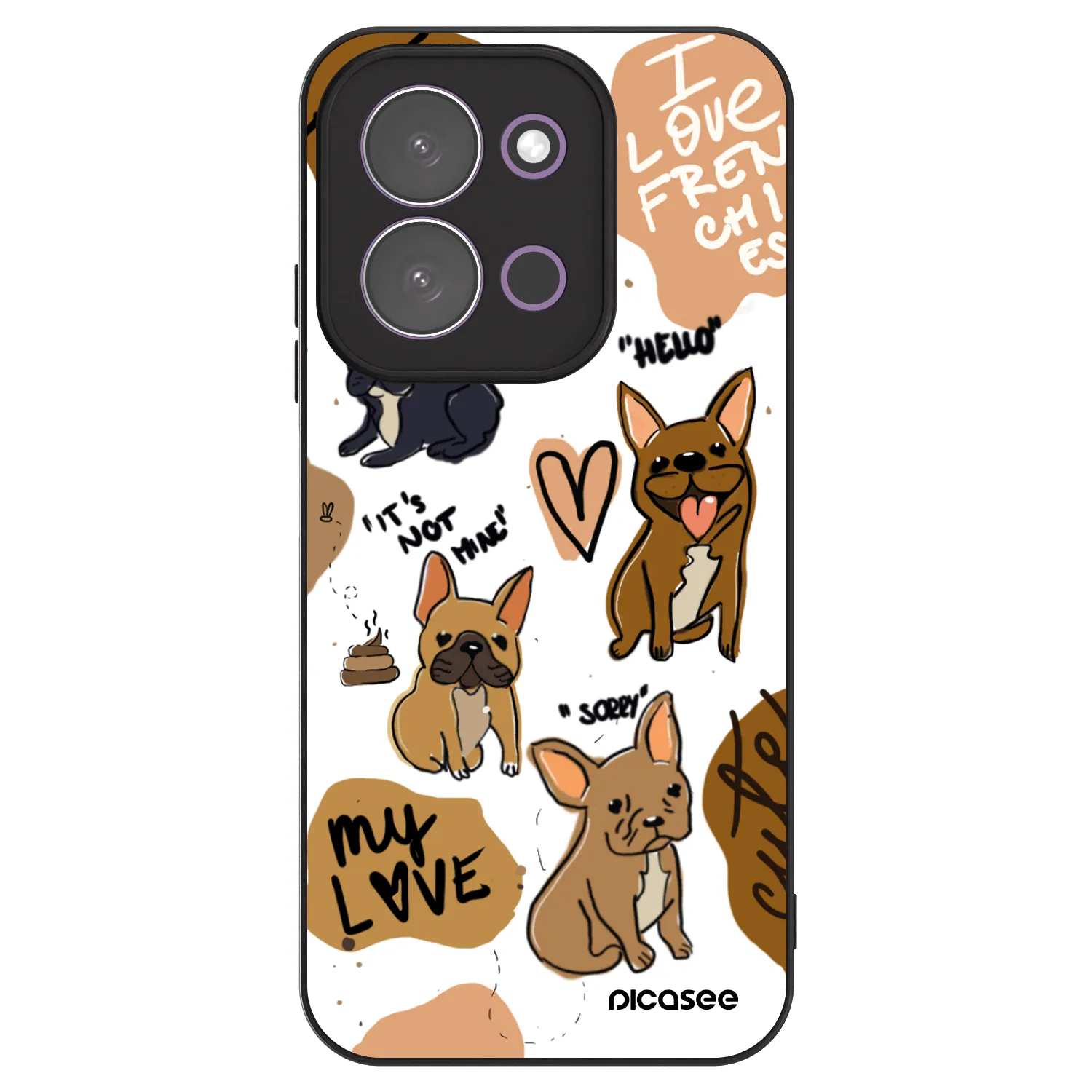 Picasee ULTIMATE CASE Xiaomi Redmi 15C 5G - készülékre - Frenchies