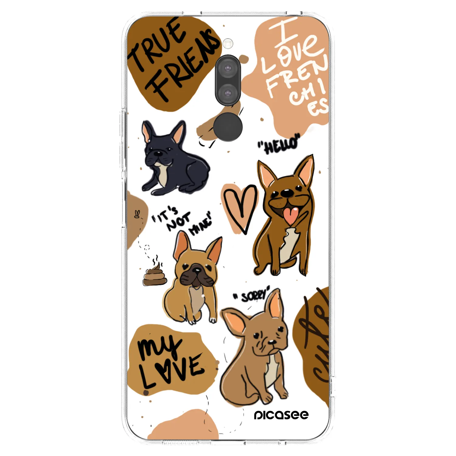 Picasee átlátszó szilikon tok az alábbi mobiltelefonokra Xiaomi Redmi 8 - Frenchies