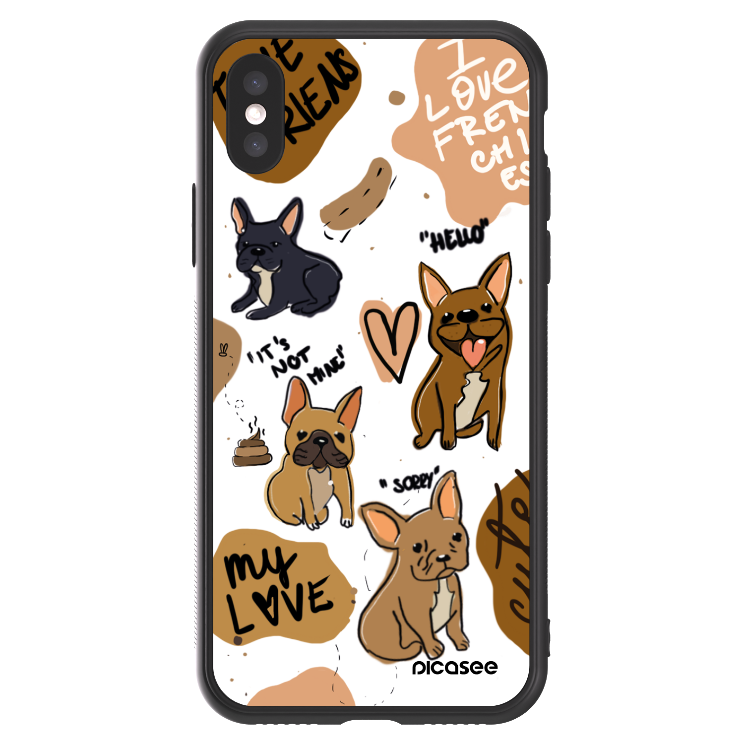 Picasee ULTIMATE CASE Apple iPhone X/XS - készülékre - Frenchies