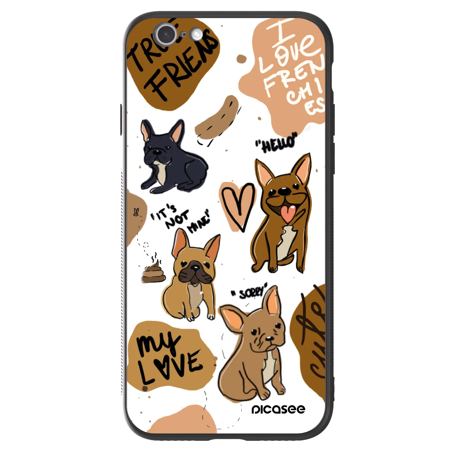 Picasee ULTIMATE CASE Apple iPhone 6/6S - készülékre - Frenchies