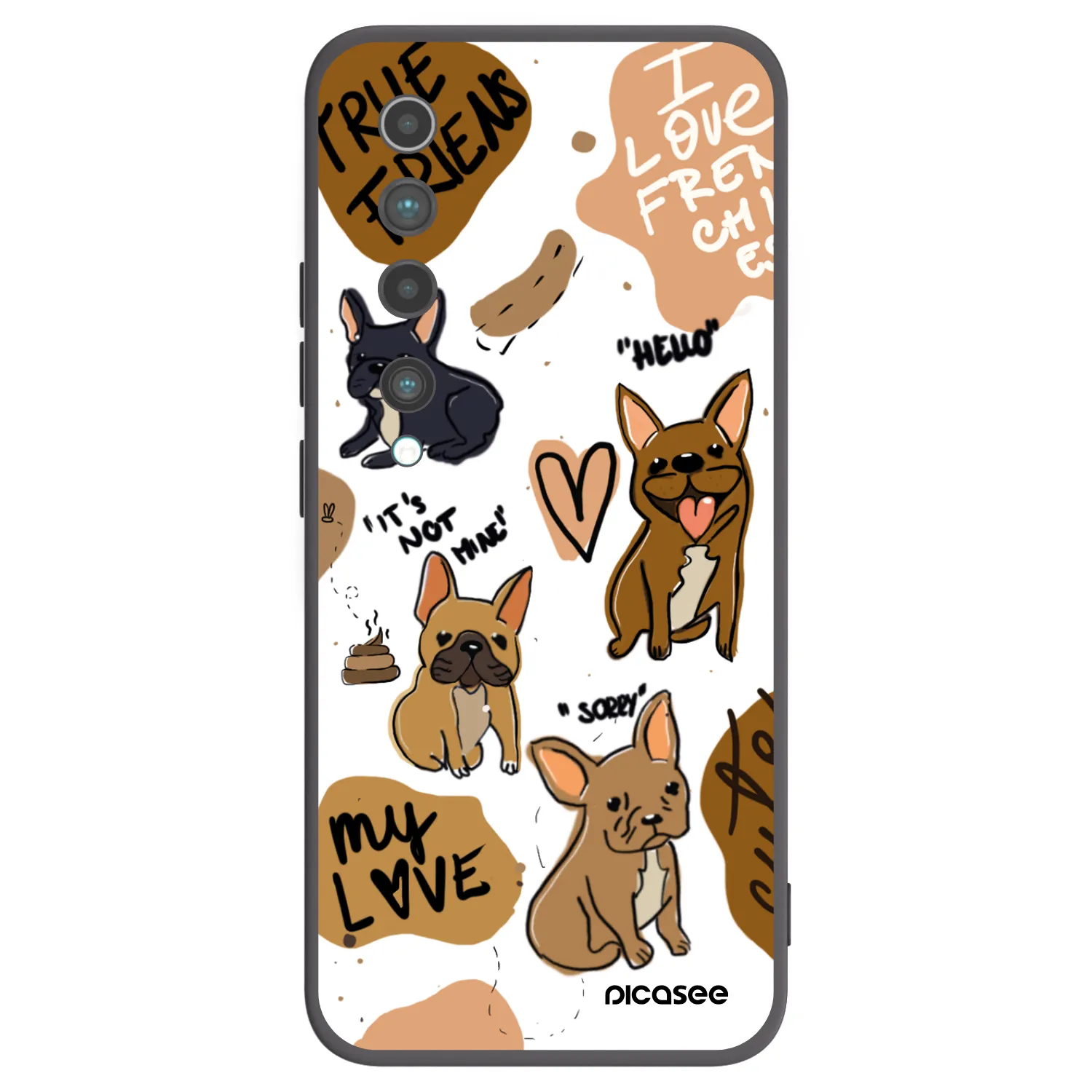 Picasee fekete szilikon tok az alábbi mobiltelefonokra Xiaomi Mi 10 - Frenchies