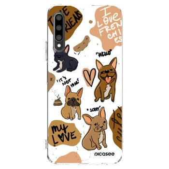 Picasee átlátszó szilikon tok az alábbi mobiltelefonokra Honor 9X Pro - Frenchies