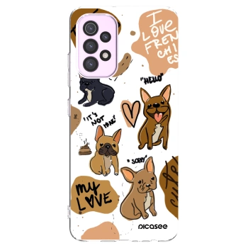 Picasee átlátszó szilikon tok az alábbi mobiltelefonokra Samsung Galaxy A32 5G A326B - Frenchies