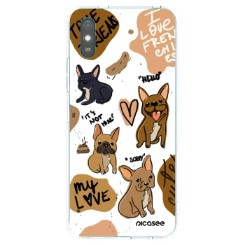 Picasee átlátszó szilikon tok az alábbi mobiltelefonokra Xiaomi Redmi 9AT - Frenchies