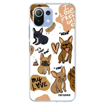 Picasee átlátszó szilikon tok az alábbi mobiltelefonokra Xiaomi Mi 11 Lite - Frenchies