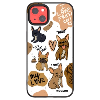 Picasee fekete szilikon tok az alábbi mobiltelefonokra Apple iPhone 13 - Frenchies