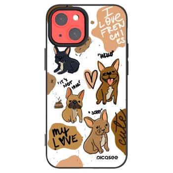 Picasee fekete szilikon tok az alábbi mobiltelefonokra Apple iPhone 13 mini - Frenchies