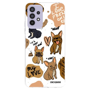 Picasee átlátszó szilikon tok az alábbi mobiltelefonokra Samsung Galaxy A32 4G SM-A325F - Frenchies