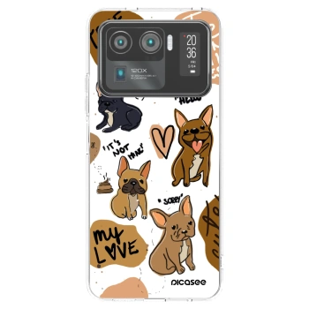 Picasee átlátszó szilikon tok az alábbi mobiltelefonokra Xiaomi Mi 11 Ultra - Frenchies