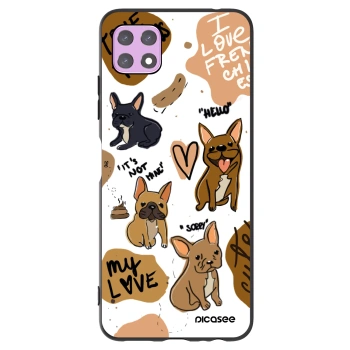 Picasee fekete szilikon tok az alábbi mobiltelefonokra Samsung Galaxy A22 A226B 5G - Frenchies